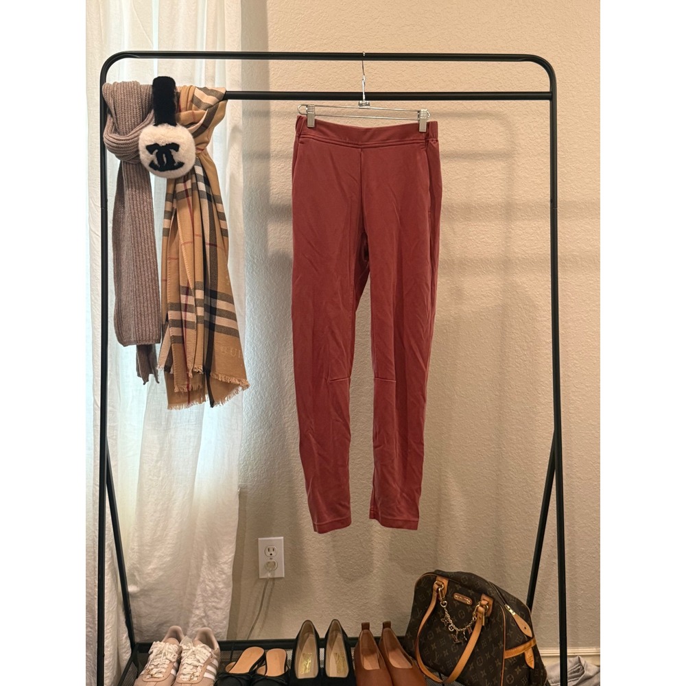 Lululemon the lab Cupro Blend Jogger Pants Terracotta Red High Rise Women Size 4